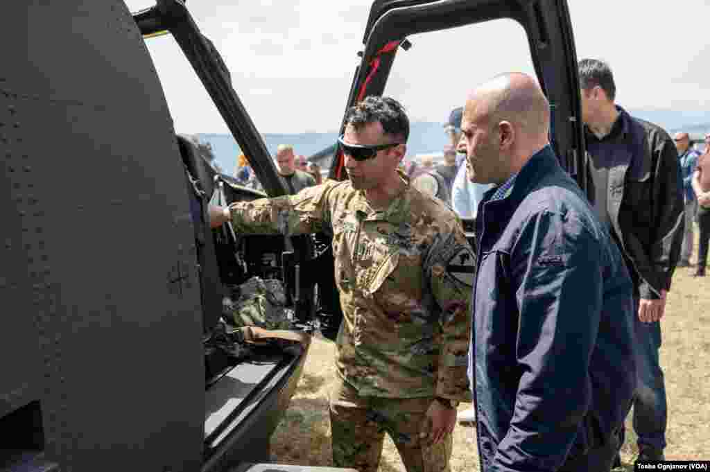 Exhibition of helicopters and jet planes at open day of the NATO drill &quot;Swift Response 22&quot;, near Skopje, North Macedonia