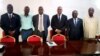 Manuel Fernandes, Filomeno Vieira, Abel Chivukuvuku, Adalberto Costa Júnior, Benedito Daniel e Nimi a Simbi, Luanda, Angola, 5 Maio 2022