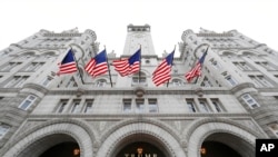 FILE - The Trump International Hotel at 1100 Pennsylvania Avenue NW is seen in Washington. 