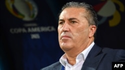 Jose Peseiro lors du match de phase de groupes de la Copa America 2021 entre le Venezuela et la Colombie au stade olympique de Goiania, au Brésil, le 17 juin 2021.