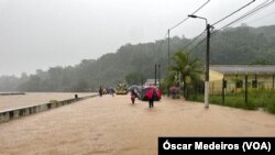 Chuvas torrenciais provocam inundações na ilha do Príncipe, São Tomé e Príncipe, 24 Maio 2022
