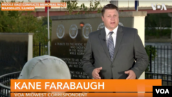 VOA Midwest correspondent Kane Farabaugh on assignment. 