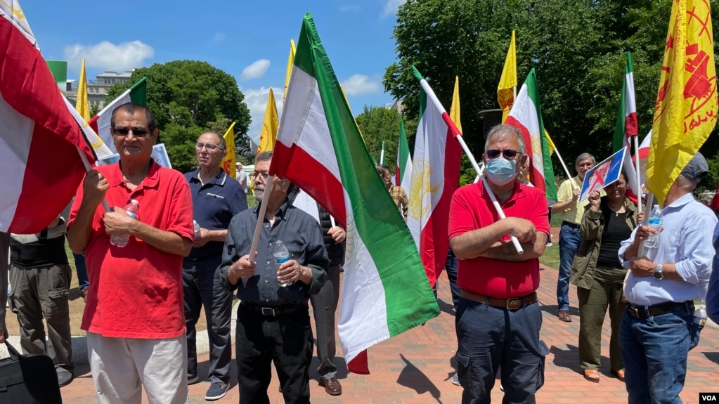تجمع سازمان جوامع ایرانیان آمریکایی در مقابل کاخ سفید- یکشنبه ۲۵ اردیبهشت ۱۴۰۱