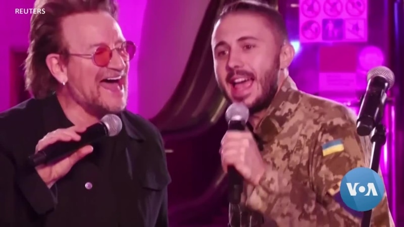 When Not Tending to War Wounded, Ukraine Rock Star Jams With Bono, Sheeran