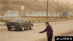 ریزگردها در کرمانشاه، ایران (آرشیو)