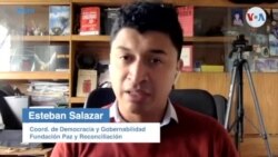 Esteban Salazar, coordinador de Democracia y Gobernabilidad en la Fundación Paz y Reconciliación
