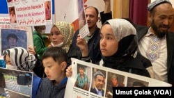 Istanbul press conference Uighurs. (File)