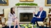 President Joe Biden meets with New Zealand Prime Minister Jacinda Ardern in the Oval Office of the White House, May 31, 2022, in Washington.