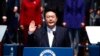 South Korean President Yoon Suk Yeol takes an oath during his inauguration in front of the National Assembly in Seoul, South Korea.