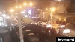 اعتراضات خوزستان، تصویر برگرفته از ویدیو.