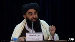 ذبیح الله مجاهد،‌ یکی از سخنگویان طالبان
