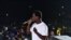 Smarty, l’une des stars de la musique au Burkina Faso qui a effectué le déplacement, Gaoua, le 30 mai 2022 (VOA/Lamine Traoré) 