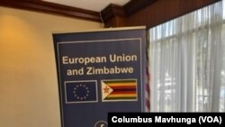 The EU and Zimbabwe have had strained relations since 2002, when the former imposed sanctions on the African nation's leadership following reports of election rigging and human rights abuses. (Columbus Mavhunga/VOA)