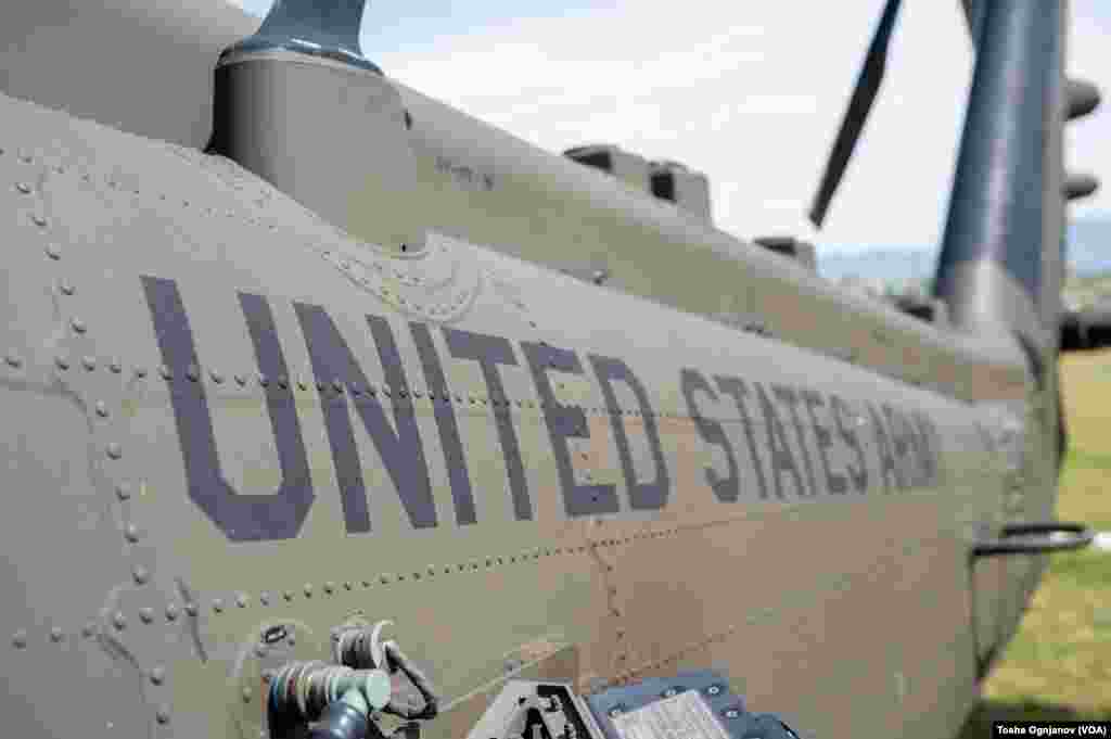 Exhibition of helicopters and jet planes at open day of the NATO drill &quot;Swift Response 22&quot;, near Skopje, North Macedonia
