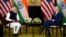 U.S. President Joe Biden, right, meets with Indian Prime Minister Narendra Modi during the Quad leaders summit at Kantei Palace, Tuesday, May 24, 2022, in Tokyo.