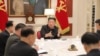This picture taken on May 17, 2022 and released from North Korea's official Korean Central News Agency (KCNA) on May 18 shows North Korean leader Kim Jong Un attending a meeting.
