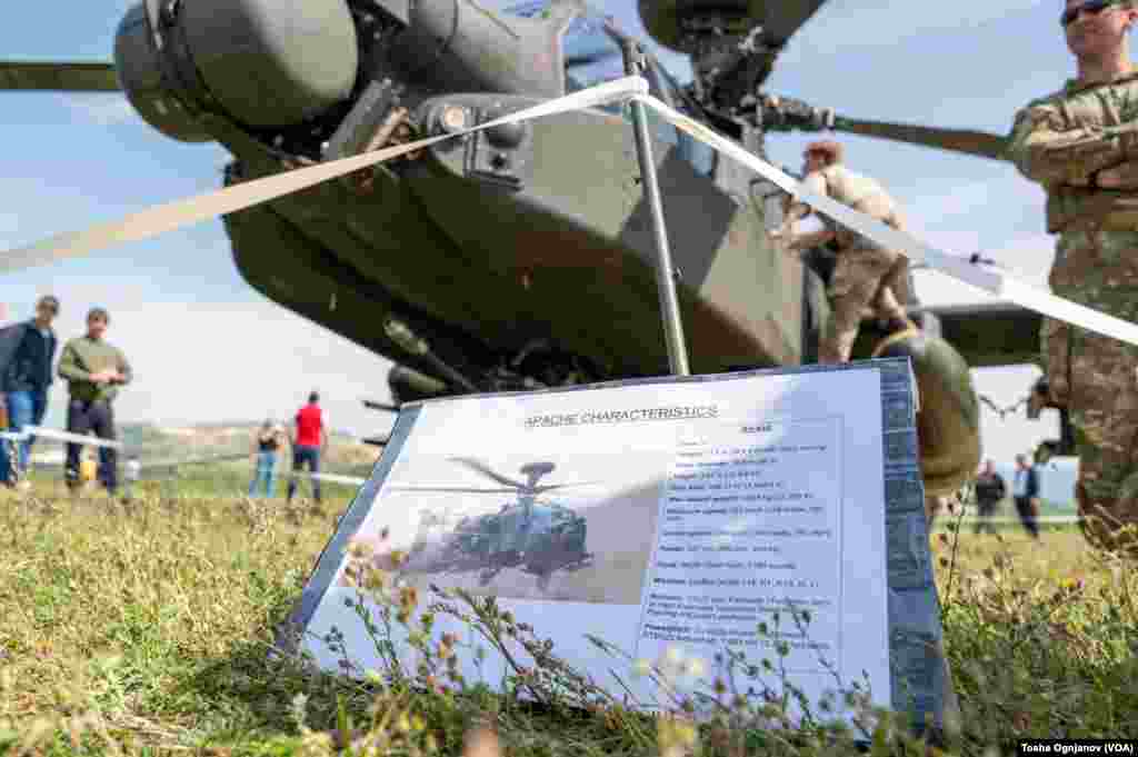 Exhibition of helicopters and jet planes at open day of the NATO drill &quot;Swift Response 22&quot;, near Skopje, North Macedonia