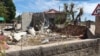 Casa destruída em Mocímboa da Praia, pelo conflito insurgente em Cabo Delgado, Moçambique