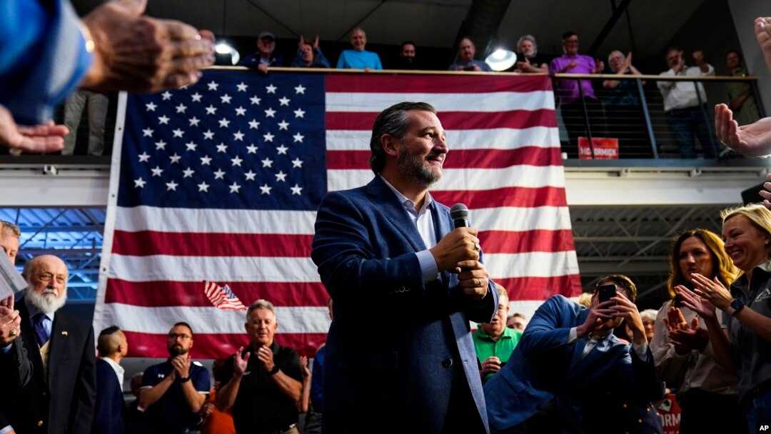 FILE - Sen. Ted Cruz, a Republican representing Texas, speaks at a campaign event for David McCormick, a Republican candidate for U.S. Senate in Pennsylvania, in Lititz, Pennsylvania, May 13, 2022. 