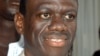 FILE- Dr Kizza Besigye addresses media at Entebbe airport after arrival from South Africa where he was in exile, October 26,2005.