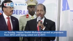 VOA60 Africa - Somali Parliament Reelects Former President to Top Job