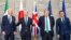 왼쪽부터 조 바이든 미국 대통령, 올라프 숄츠 독일 총리, 보리스 존슨 영국 총리, 에마뉘엘 마크롱 프랑스 대통령 (자료사진)