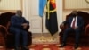 Félix Tshisekedi, Presidente da República Democrática do Congo (esq), e João Lourenço, Presidente de Angola, Luanda, 31 Maio 2022