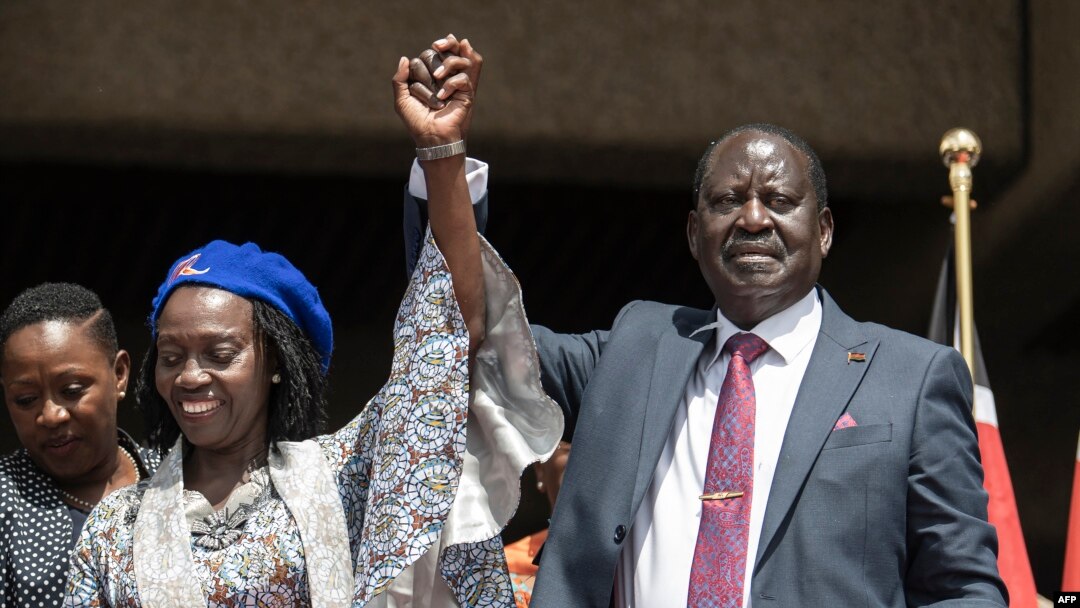 Raila Odinga kumwe na Martha Karua