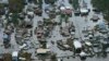 Inundaciones dejadas por el paso del huracán Ida en Lafitte, Luisiana, el 1 de septiembre de 2021. Foto AP.