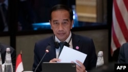 Indonesian President Joko Widodo attends the US- Association of Southeast Asian Nations (ASEAN) Special Summit, in Washington on May 12, 2022.