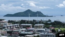 La capitale des Seychelles Victoria, située sur Mahé, la plus grande île de l'archipel.