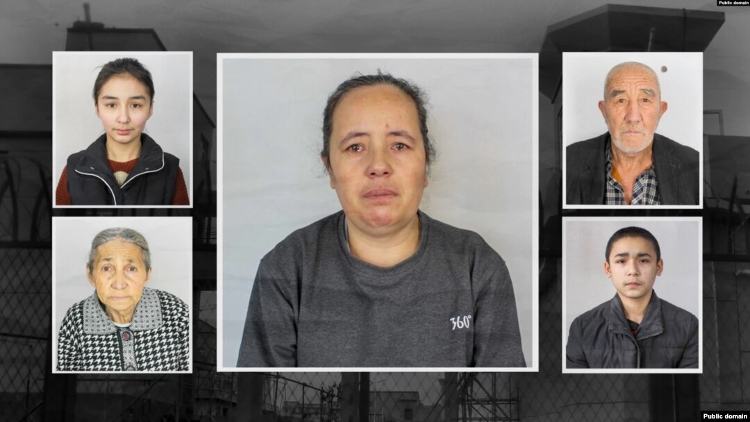 Shinjonda hibsga olingan uyg'urlar (Kommunizm qurbonlari xotira fondi)