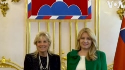 吉爾·拜登到訪斯洛伐克會見卡普托娃總統