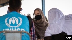 FILE: Actor Angelina Jolie visited a refugee camp in Burkina Faso , in the northeast of the landlocked west African country, as part of her role as an ambassador for the UN refugee organization, UNHCR. June 20, 2021