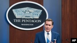 Речник Пентагону Джон Кірбі під час брифінгу 9 травня 2022 року, AP/Алекс Брендон