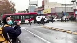 Water Cannon, Molotov Cocktail Fly in Chile Protest 