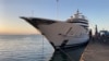 FILE - This handout photo courtesy of the U.S. Department of Justice released on May 5, 2022 shows the Amadea yacht owned by sanctioned Russian oligarch Suleiman Kerimov docked in Lautoka, Fiji. (U.S. Department of Justice via AFP)