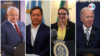 En esta composición de fotos se ve de izquierda a derecha a los presidentes: Andrés Manuel López Obrador, de México, Luis, Arce, de Bolivia, Xiomara Castro, de Honduras y Joe Biden, de EEUU, país anfitrión de la IX Cumbre de laS Américas.