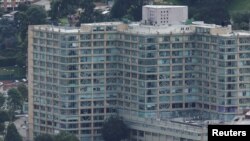 Una vista aérea del Hospital Militar en Bogotá, Colombia, Colombia, el 7 de abril de 2020.