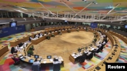 2022年5月30日欧盟理事会举行特别会议现场