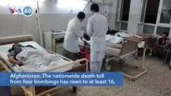 VOA60 World - At least 16 dead in Afghanistan bombings