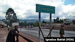 Engumba ya Bunagana na Nord-Kivu, pene na ndelo na Ouganda.