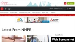 The website of New Hampshire Public Radio is seen in a screenshot taken June 1, 2022. The homes of two reporters at NHPR were vandalized May 21.
