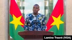 Abdoulaye Tall, ministre du Commerce, Ouagadougou, le 13 mai 2022 (VOA/Lamine Traoré)