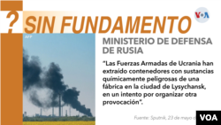 La agencia estatal rusa Sputnik, citando al ministerio, afirmó que los ucranianos estaban reteniendo a la fuerza a empleados y residentes bajo tierra.