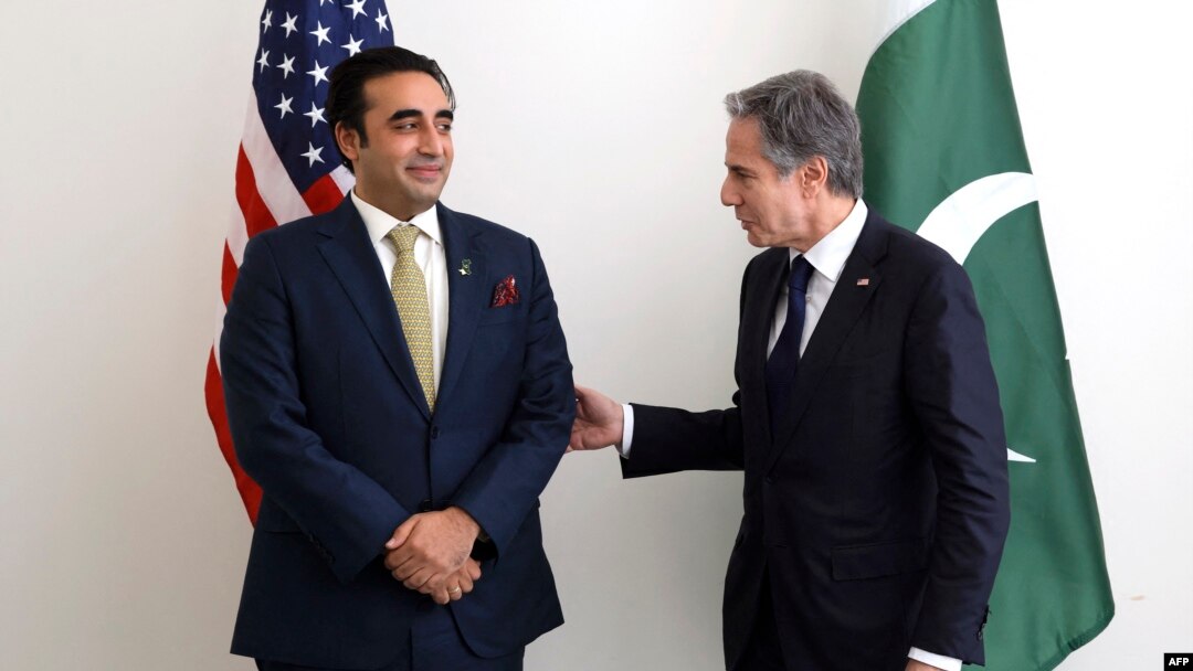 Bilawal Bhutt and Antony Blinken