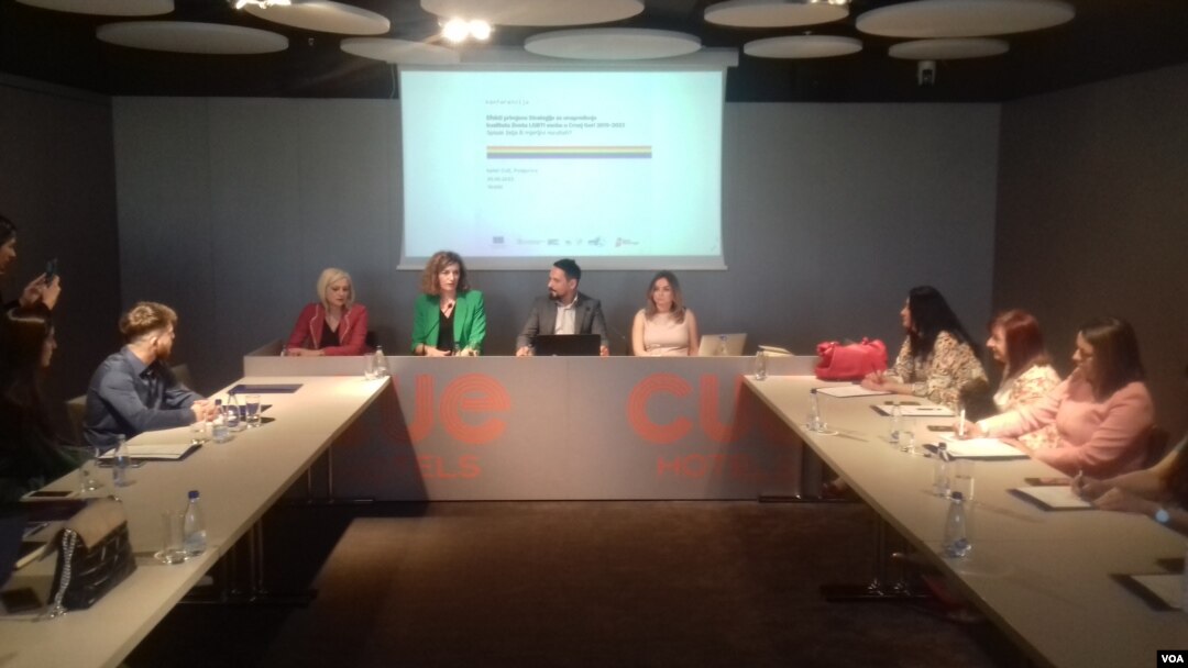 Konfrencija "Efekti primjene Strategije za unapređenje kvaliteta života LGBTI osoba u Crnoj Gori 2019-2023 Spisak želja ili mjerljivi rezultati?“ u Podgorici, 20. maja 2022.