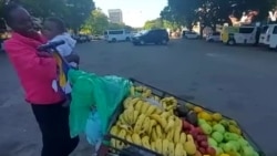 Zimbabwean Vendor With Baby Selling Fruits to Cater for Husband, Kids