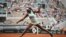 Sloane Stephens of the U.S. plays against Germany's Jule Niemeier during the women's first round of the French Open Tennis tournament at the Roland Garros stadium in Paris, May 22, 2022.