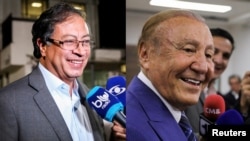 Gustavo Petro (izq) y Rodolfo Hernández (der) disputarán la preidencia de Colombia en una segunda vuelta electoral el domingo 19 de junio.